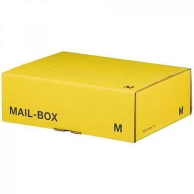 SMARTBOXPRO Paket-Versandkarton MAIL BOX, Größe: M, gelb (EAN: 4250414104320)