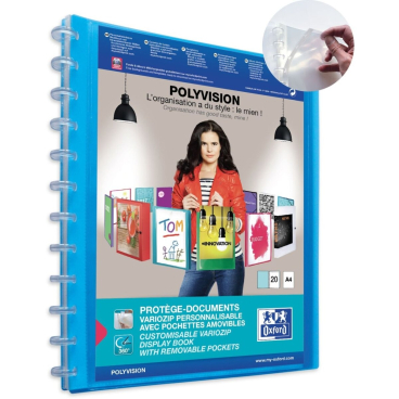 Oxford Sichtbuch Vario-Zipp POLYVISION, blau (EAN: 3045050096945)
