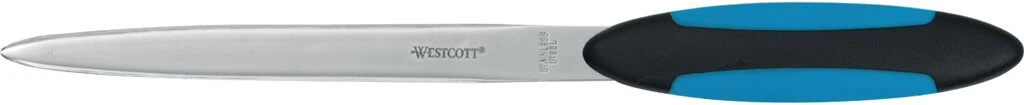 WESTCOTT Brieföffner, Länge: 190 mm, Softgrip-Griff (EAN: 4027521512771)