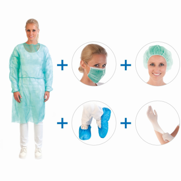 HYGOSTAR Schutzset MRSA II, grün, 5-teilig (EAN: 4015544273878)