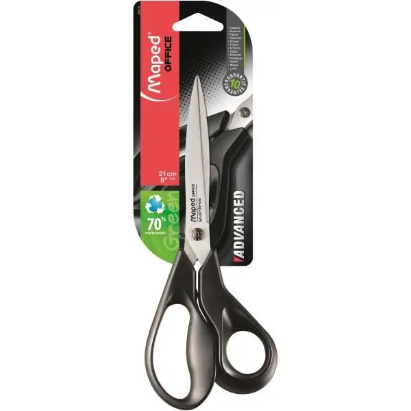 Maped Schere Advanced Green, Länge: 210 mm, asymmetrisch (EAN: 3154144991100)