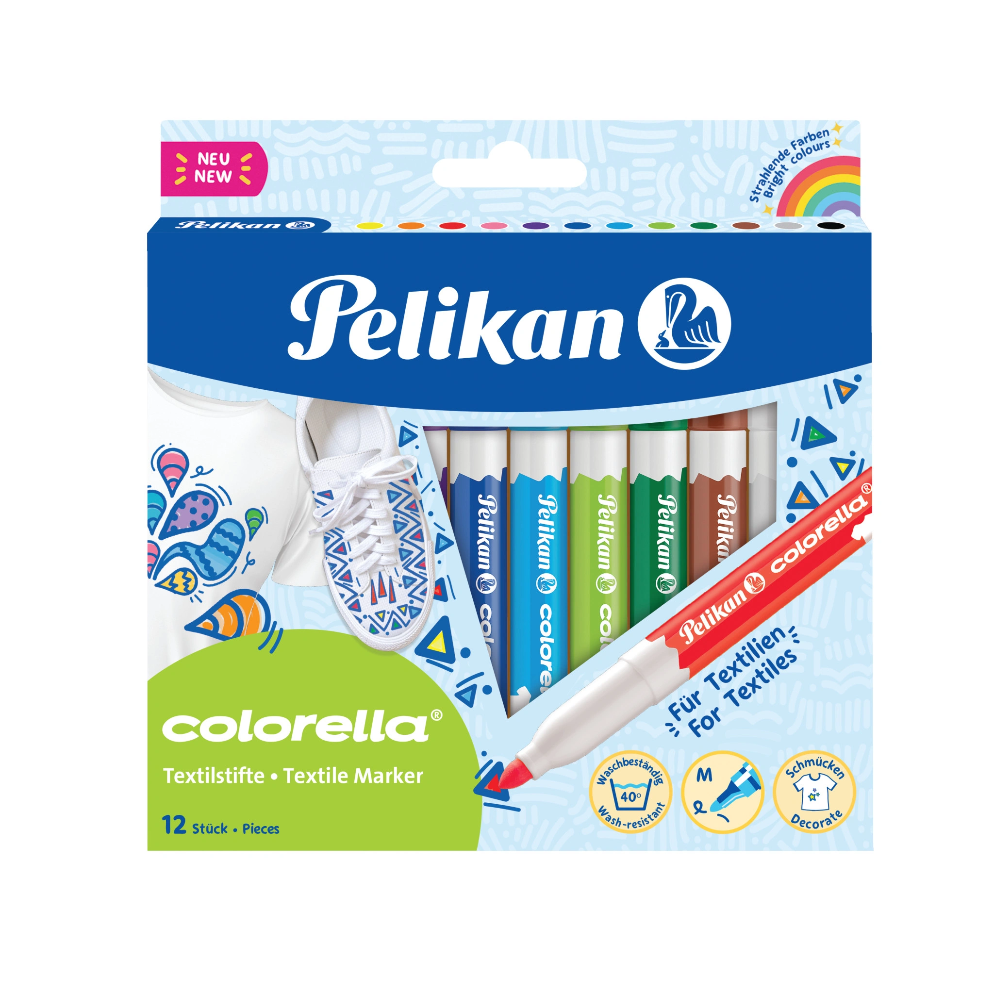 Pelikan Textilmarker colorella, 12er Kartonetui (EAN: 4012700814586)
