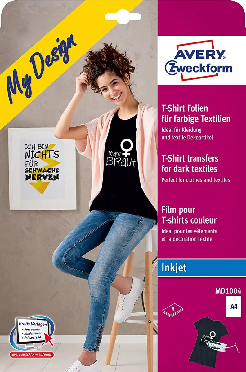 AVERY Zweckform My Design T-Shirt Transfer-Folie, DIN A4 (EAN: 4004182045442)