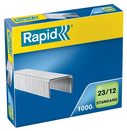 Rapid Heftklammern Standard 23/12, galvanisiert (EAN: 7313468694005)
