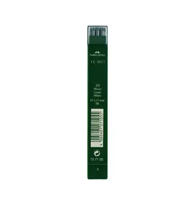 FABER-CASTELL TK-Minen 9071, tiefschwarz, Härtegrad: 6B (EAN: 4005401271062)