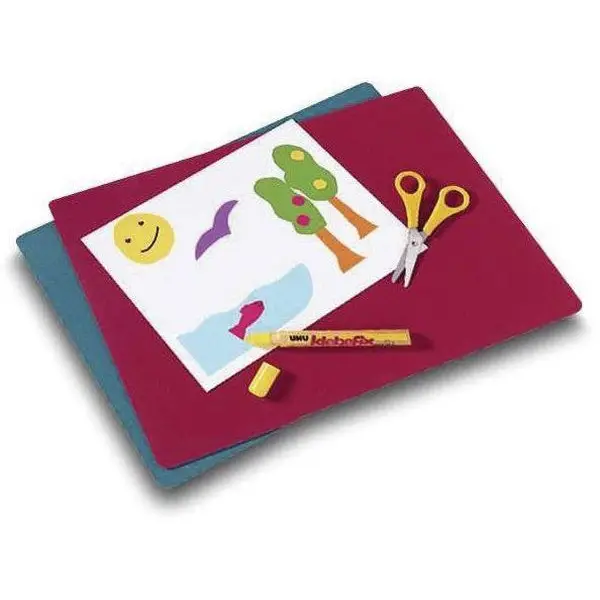 Läufer Hobbyplatte/Bastelunterlage, Maße: (B)420 x (T)300 mm, rosa, gelb, grün, blau und rot (EAN: 4006677864200)
