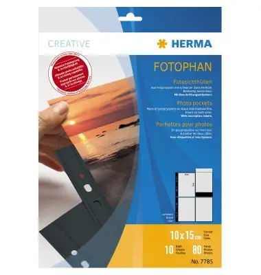 HERMA Fotophan Sichthüllen DIN A4, für Fotos 10 x 15 cm,hoch (EAN: 4008705077859)