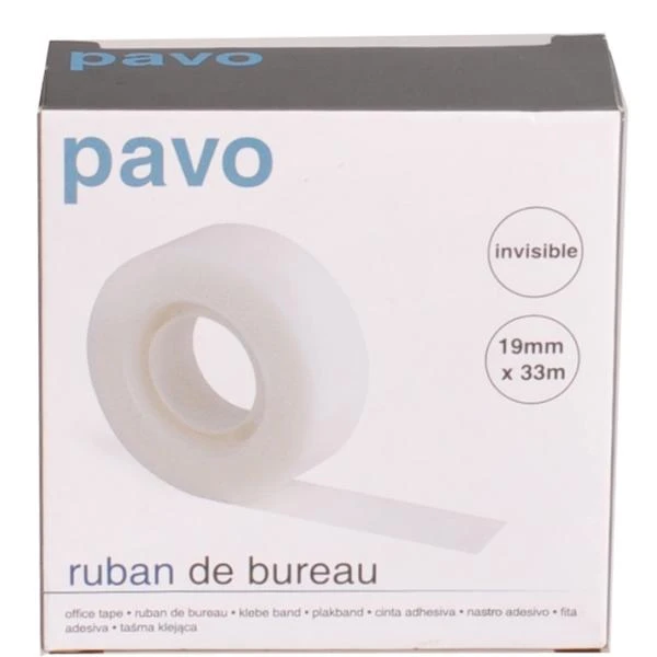 pavo Klebefilm invisible Office, 19 mm x 33 m (EAN: 8717448000326)