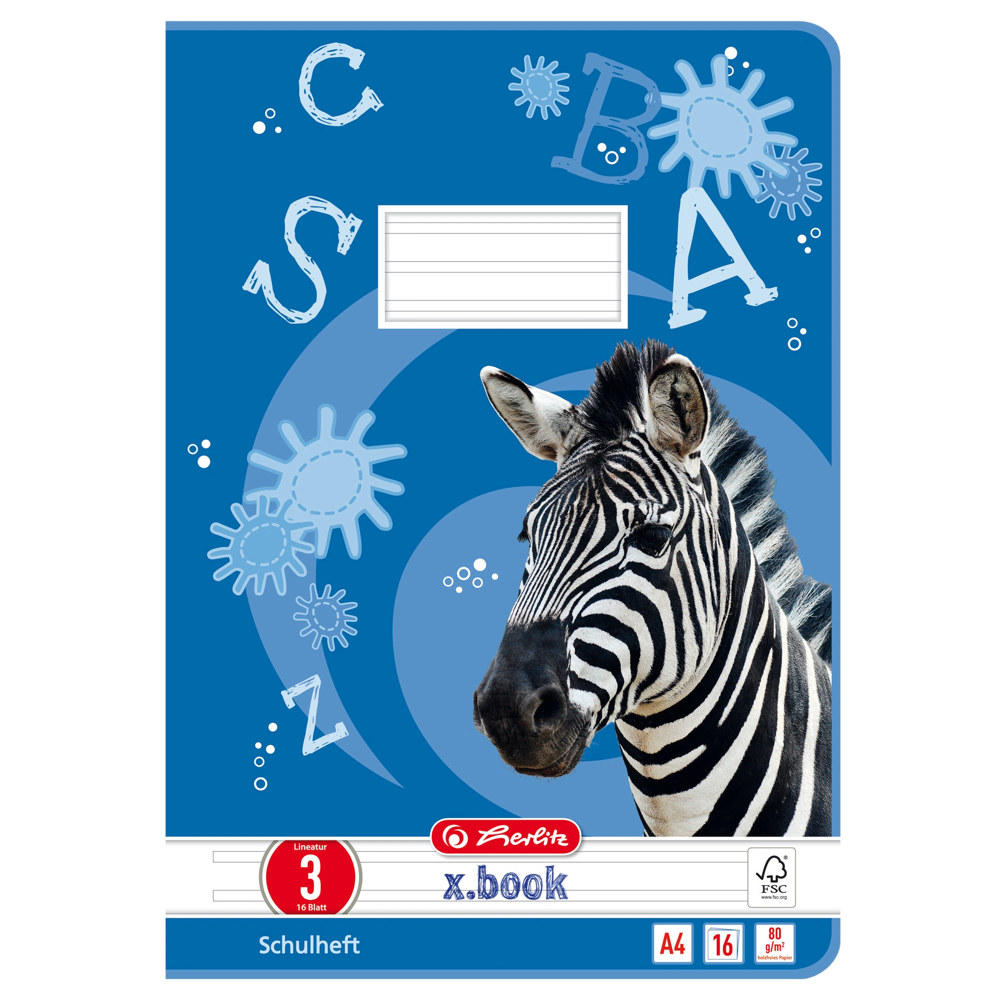 herlitz Schulheft x.book, DIN A4, Lineatur 3 / liniert (EAN: 4008113321803)