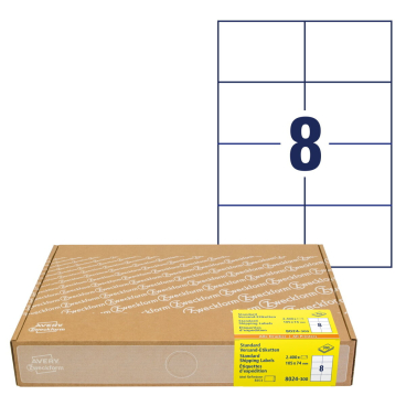 AVERY Zweckform Versand-Etiketten, 105 x 74 mm, weiß (EAN: 4004182180242)