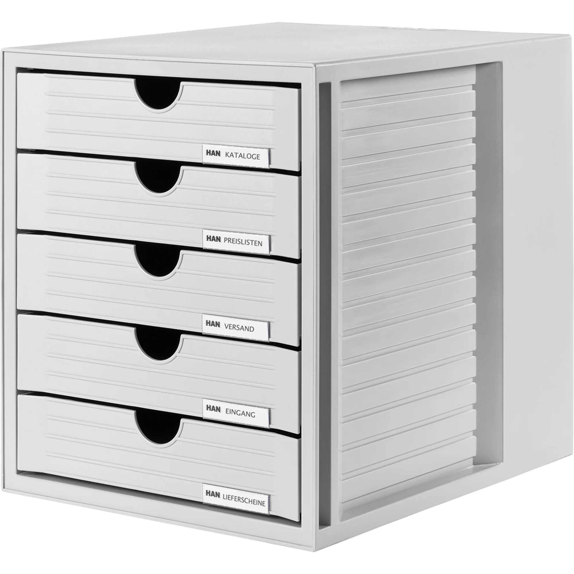 HAN Schubladenbox SYSTEMBOX, 5 Schübe, lichtgrau (EAN: 4012473145030)