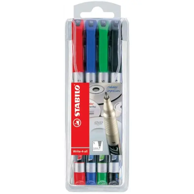 STABILO Permanent-Marker Write-4-all, S, 4er Kunststoffetui (EAN: 4006381137188)