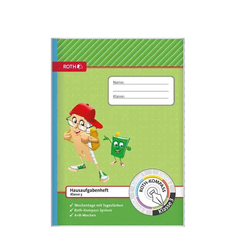 ROTH Hausaufgabenheft Kompass, 3. Klasse, DIN A5 (EAN: 4028279892542)