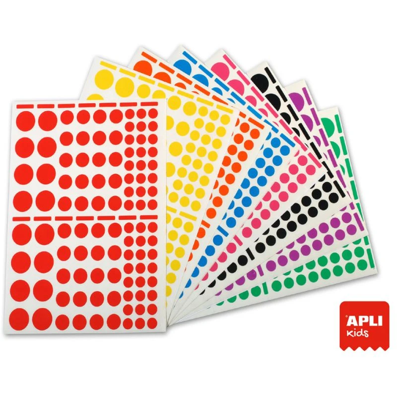 APLI kids Sticker "Rund", auf Bogen, Großverpackung (EAN: 3270241192704)