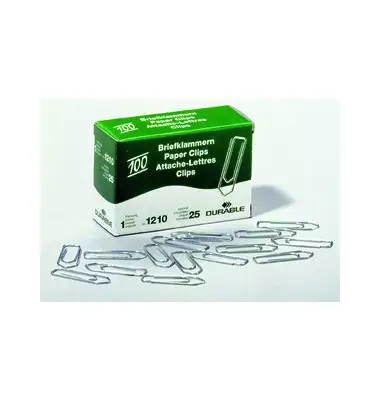 DURABLE Büroklammern, verzinkt, spitz, 32 mm (EAN: 4005546102061)