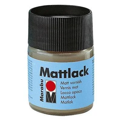 Marabu Mattlack, matt, 50 ml, im Glas, farblos (EAN: 4007751004857)