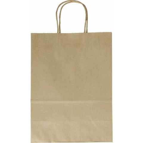 folia Papier-Tragetasche, 240 x 120 x 310 mm, natur (EAN: 4001868022414)