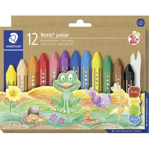 STAEDTLER Wachsmalkreide Noris junior, 12er Kartonetui (EAN: 4007817075135)