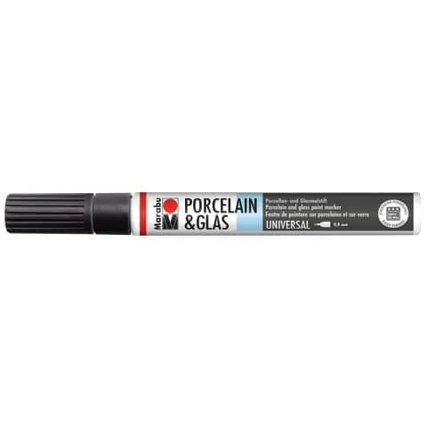 Marabu Marker "Porcelain & Glas Painter", schwarz (EAN: 4007751448255)