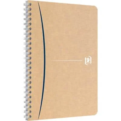 Oxford Spiralbuch TOUAREG, DIN A5, kariert, 90 Blatt, beige mit Farbakzent (EAN: 3020120163260)
