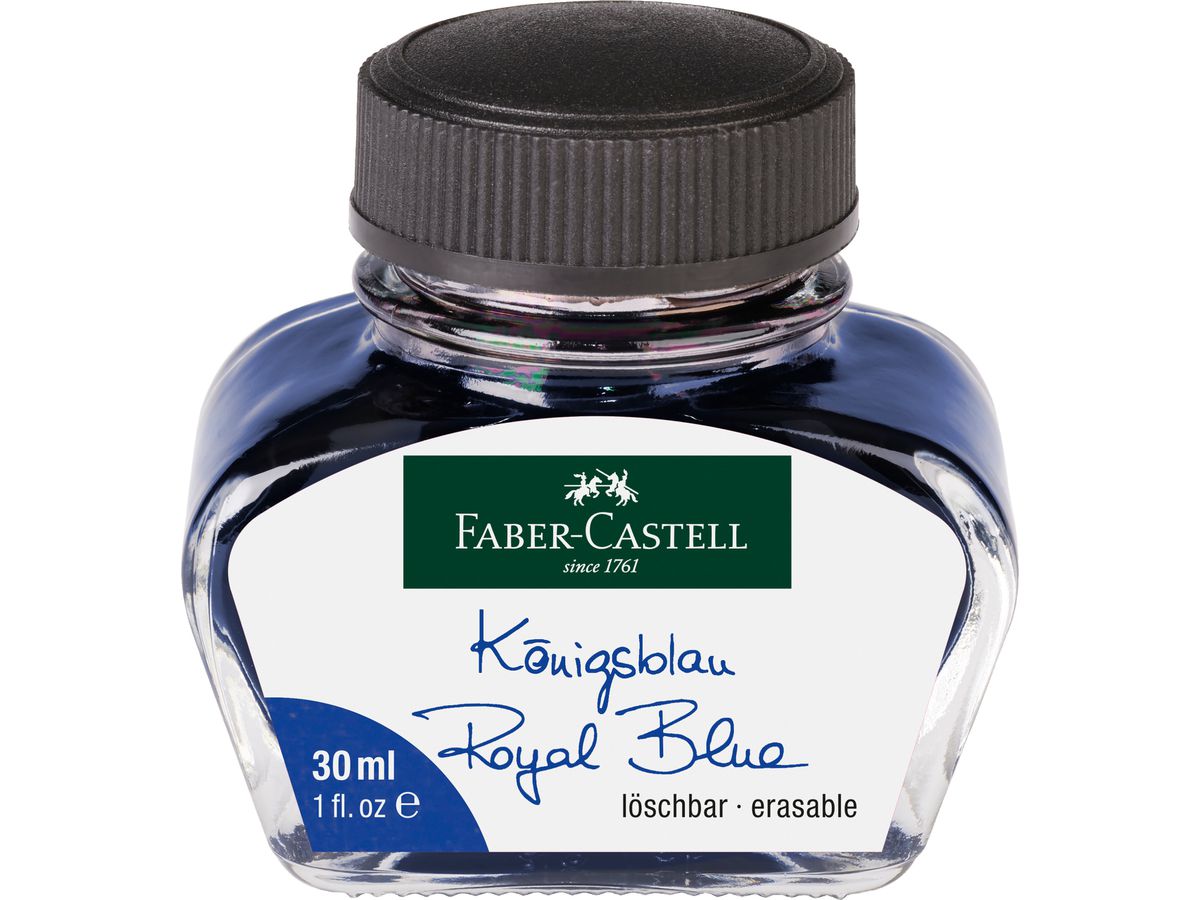 FABER-CASTELL Tinte im Glas, königsblau, Inhalt: 30 ml (EAN: 4005401498391)
