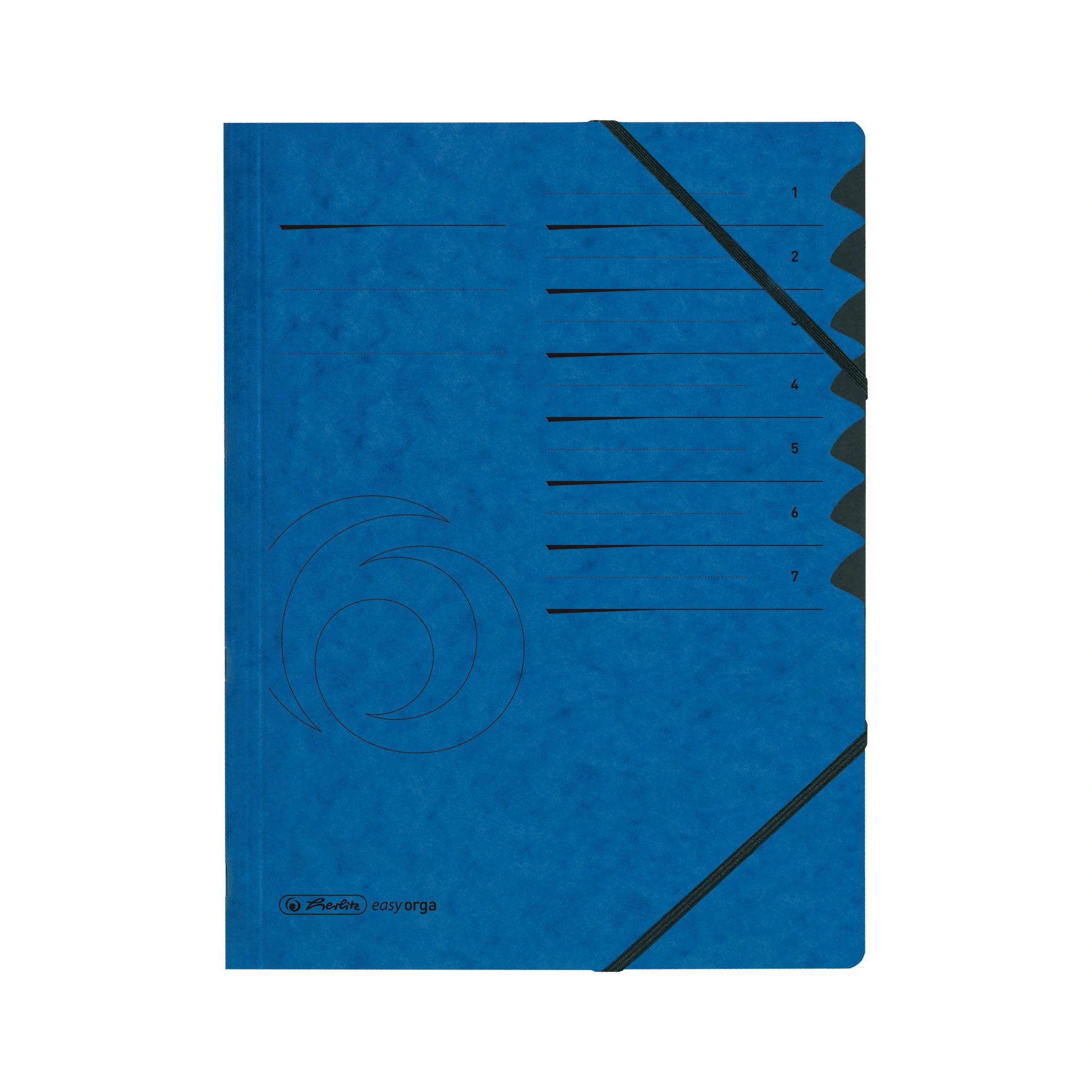 herlitz Ordnungsmappe easyorga, A4, Karton, 7 Fächer, blau (EAN: 4008110314358)