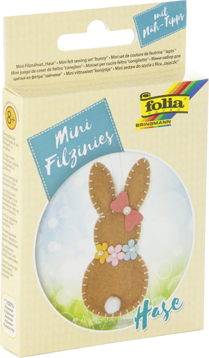 folia Mini Filz-Nähset "Filzinies", 15-teilig, Hase (EAN: 4001868117271)
