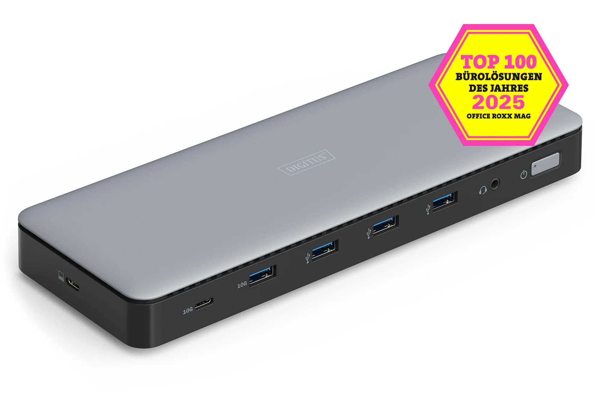 DIGITUS Docking Station, USB-C, 13-Port, grau / schwarz (EAN: 4016032497776)