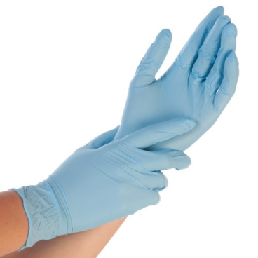 HYGOSTAR Nitril-Handschuh EXTRA SAFE, XL, blau, puderfrei (EAN: 4015544270068)