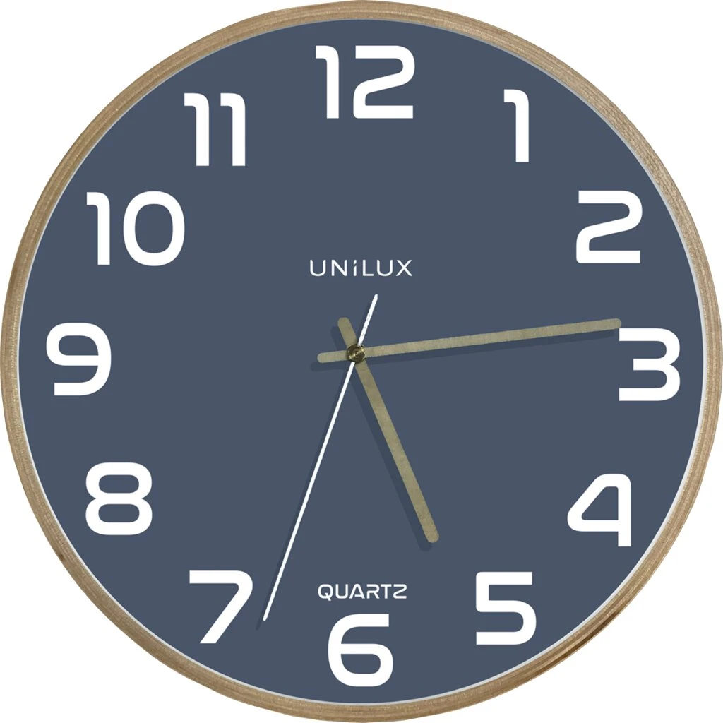 UNiLUX Wanduhr/Quarzuhr "BALTIC", Durchmesser: 315 mm, blau (EAN: 3595560034758)