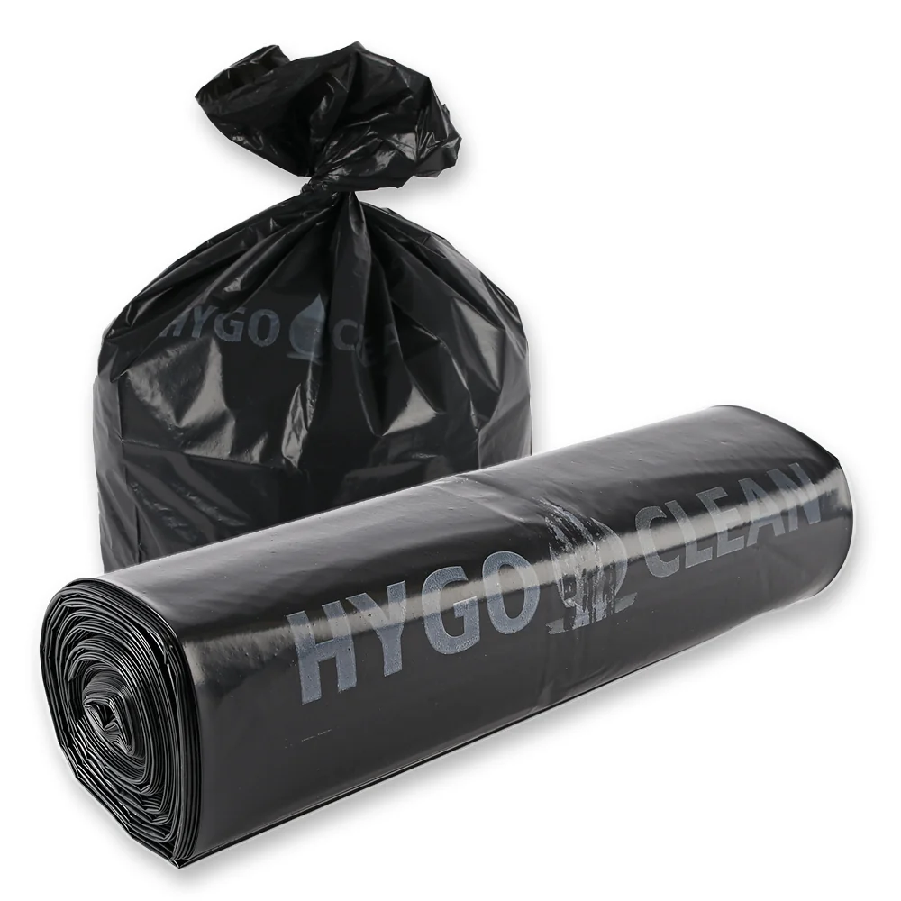 HYGOCLEAN LDPE-Müllsäcke Premium, 120 Liter, 80 my, schwarz (EAN: 4015544709513)