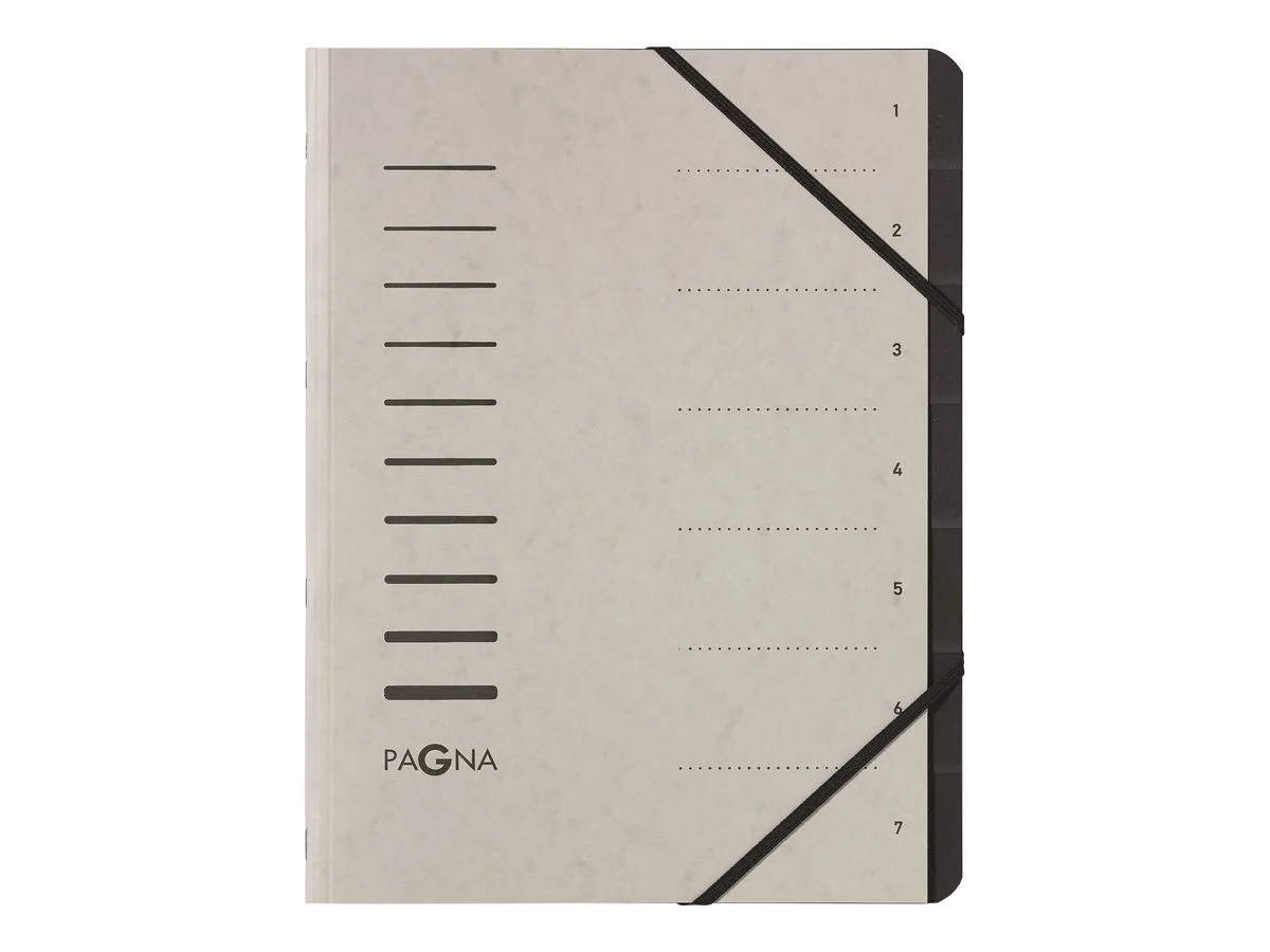 PAGNA Ordnungsmappe "Sorting File", 7 Fächer, hellgrau (EAN: 4013951014220)