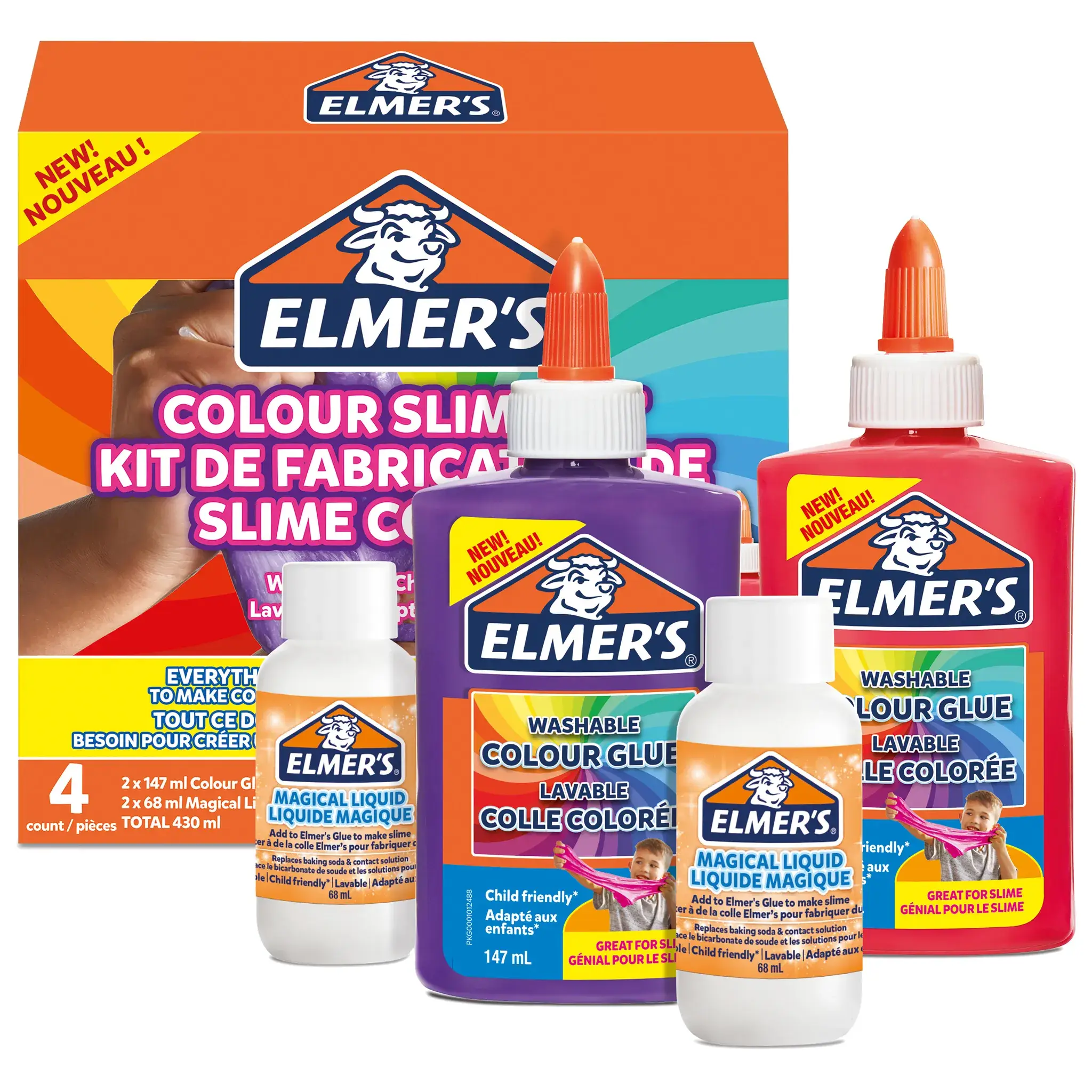 ELMER'S Slime Set "Opaque Slime Kit", 4-teilig (EAN: 3026981095061)