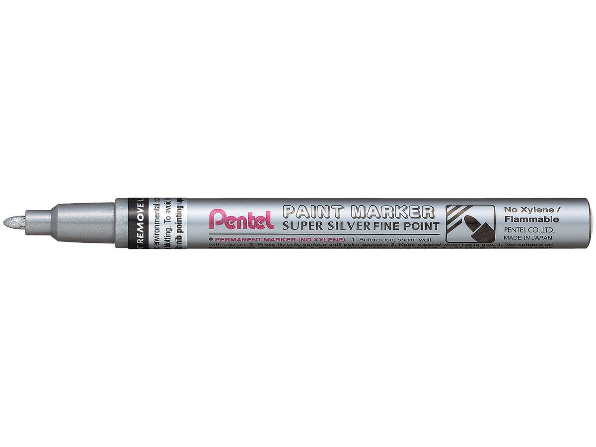 Pentel Lackmarker PAINT MARKER MSP10, silber (EAN: 0884851016874)