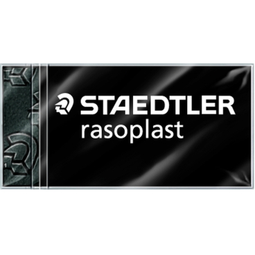 STAEDTLER Kunststoff-Radierer rasoplast B40, schwarz (EAN: 4007817524053)