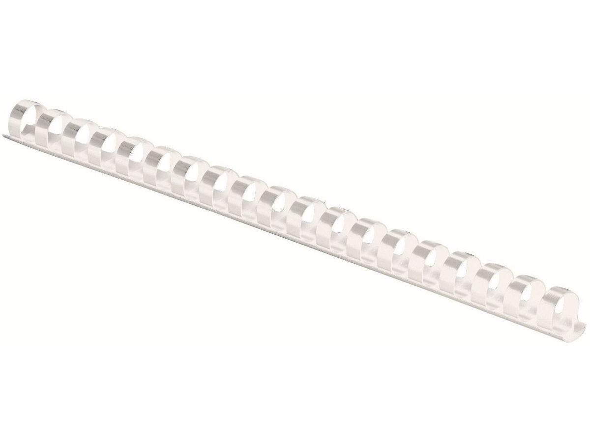 Fellowes Plastikbinderücken, DIN A4, 21 Ringe, 10 mm, weiß (EAN: 0077511533082)
