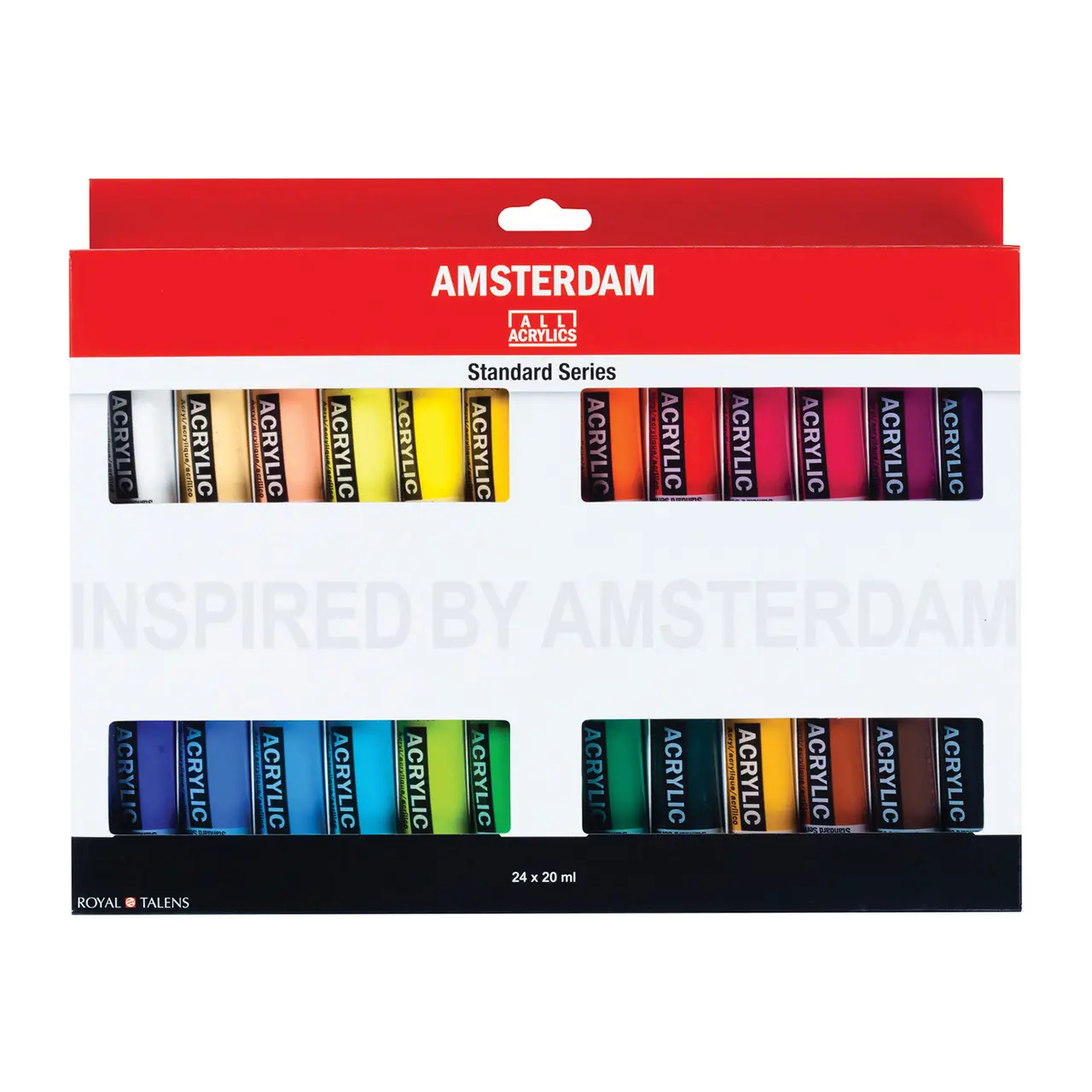 ROYAL TALENS Acrylfarbe AMSTERDAM Introset III, 24 x 20 ml, farbig sortiert (EAN: 8712079329334)
