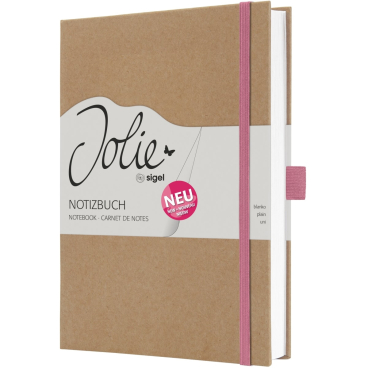 SIGEL Notizbuch Jolie Pure "Pink", DIN A5, blanko (EAN: 4004360773747)