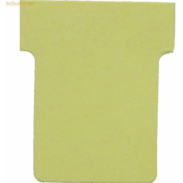 nobo T-Karten, Größe 1,5 / 45 mm, 170 g/qm, gelb (EAN: 3147330002827)
