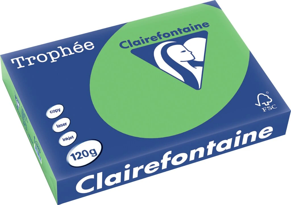 Clairefontaine Multifunktionspapier Trophée, A4, maigrün (EAN: 3329680129304)