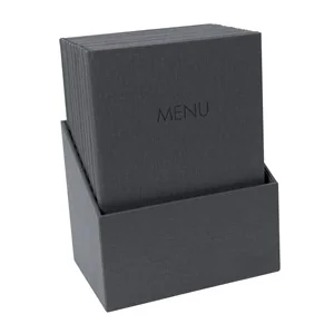 sigel Speisekarten-Mappe MENU, DIN A4, anthrazit, 10er Box (EAN: 4004360784958)