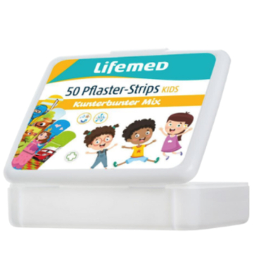 Lifemed Kinder-Pflaster-Strips "Mix", 50er Box (EAN: 4251594209911)