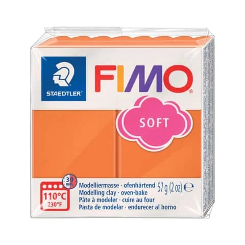 FIMO SOFT Modelliermasse, ofenhärtend, cognac, 57 g (EAN: 4006608809850)