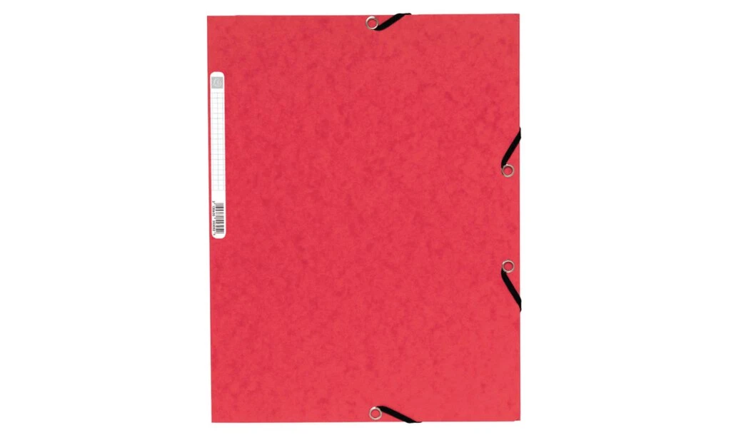 EXACOMPTA Eckspannermappe, DIN A4, aus Karton, rot (EAN: 3130630553052)