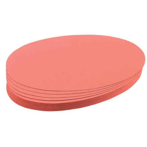 FRANKEN Moderationskarten Ovale, 110 x 190 mm, rot (EAN: 4016946055857)