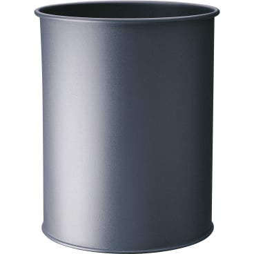 DURABLE Papierkorb METALL, rund, 15 Liter, anthrazit (EAN: 4005546988382)