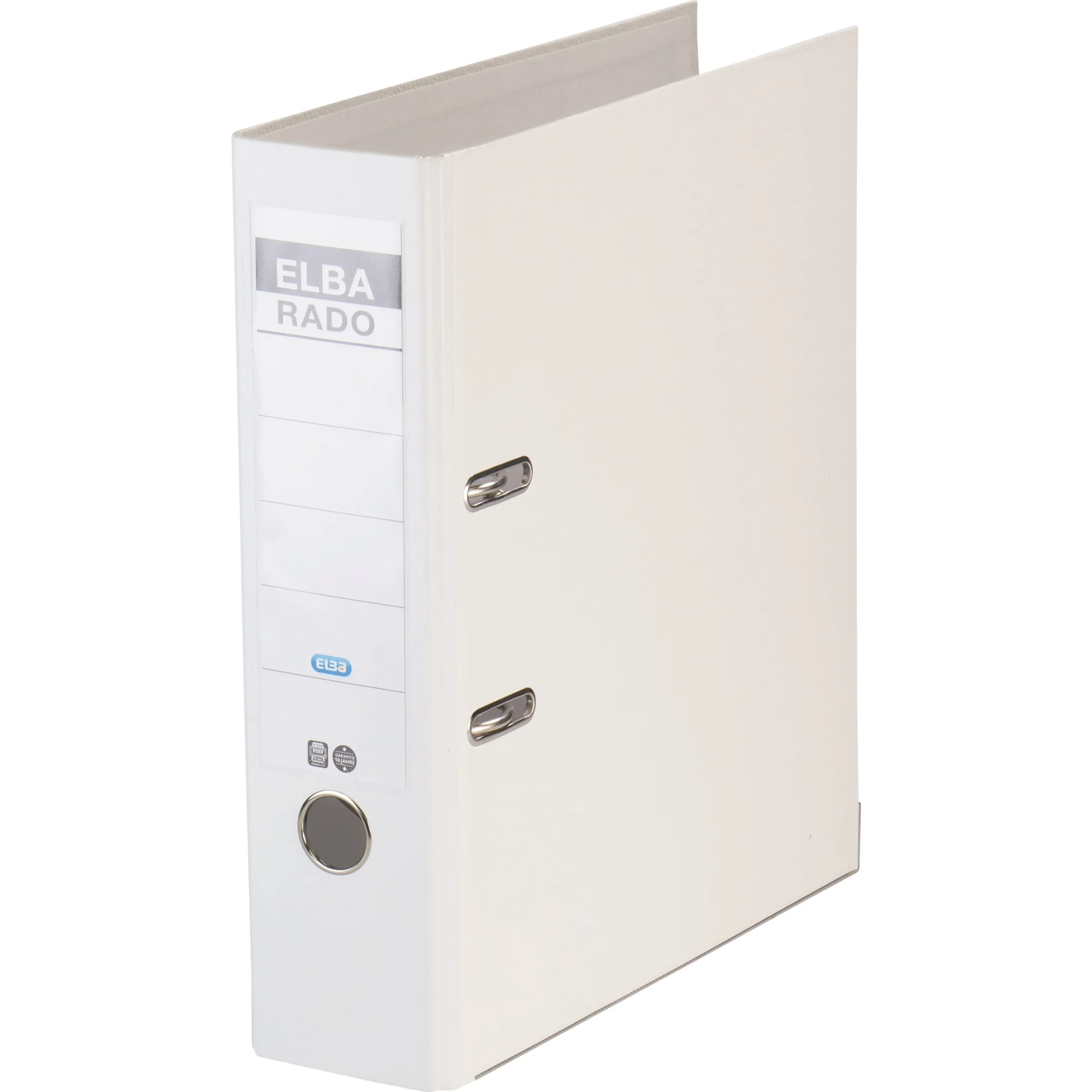 ELBA Ordner rado brillant, Rückenbreite: 80 mm, weiß (EAN: 4002030102057)