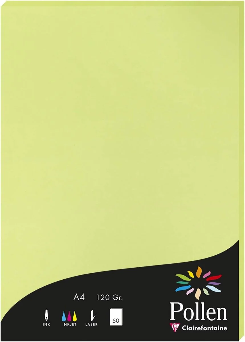 Pollen by Clairefontaine Papier DIN A4, knospengrün (EAN: 3329680442052)