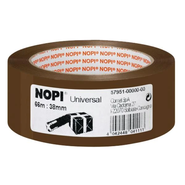 NOPI Verpackungsklebeband Universal, 50 mm x 66 m, 45 my (EAN: 4042448041203)