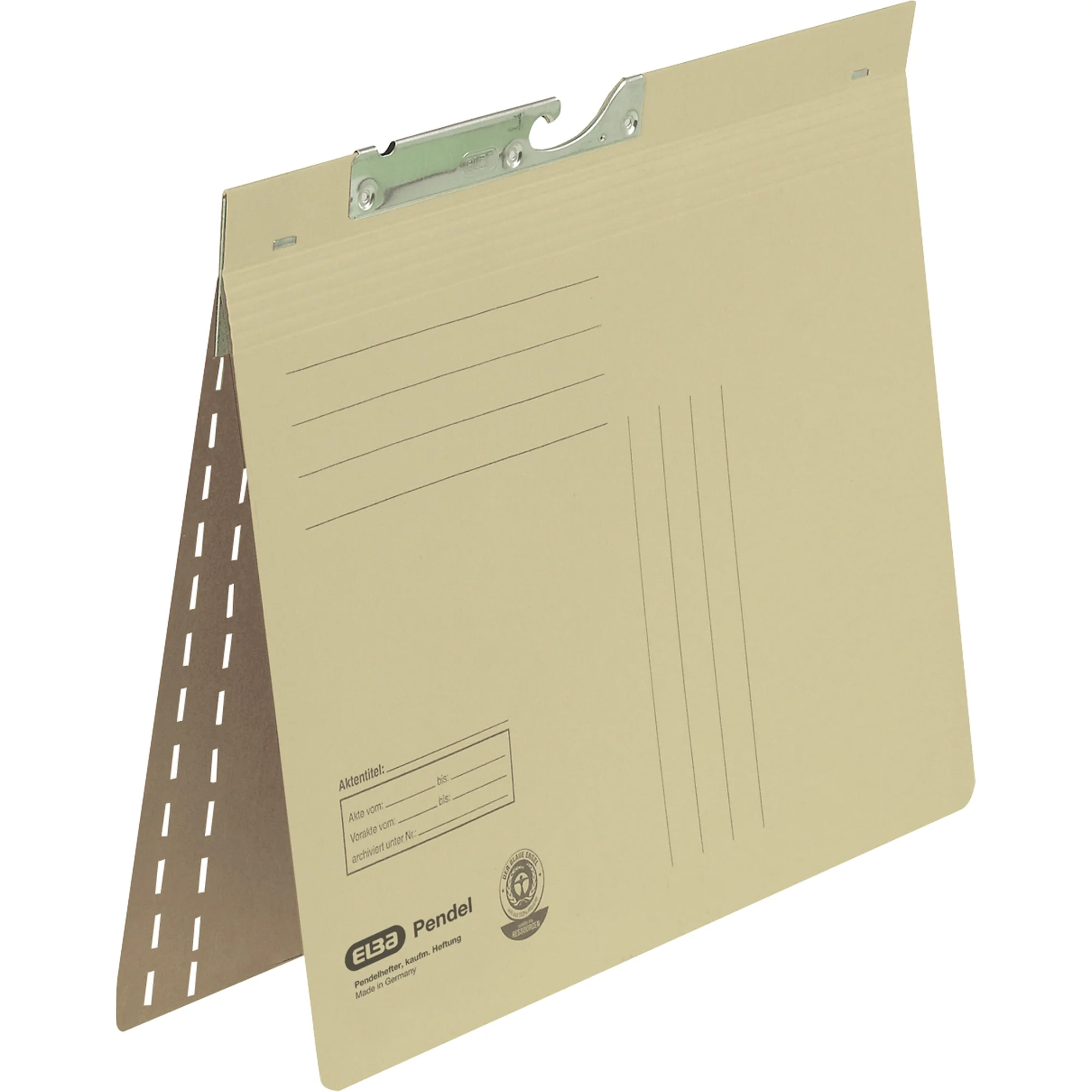 ELBA Pendelhefter, DIN A4, Manilakarton, 320 g/qm, chamois (EAN: 4002030901131)